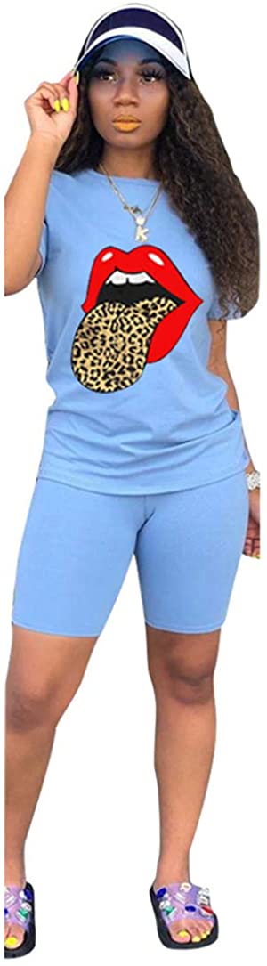 Price:$21.99 Piece Outfits For Women Short Sleeve Tracksuit 2 Sets With Pocket at Amazon Women’s Clothing store