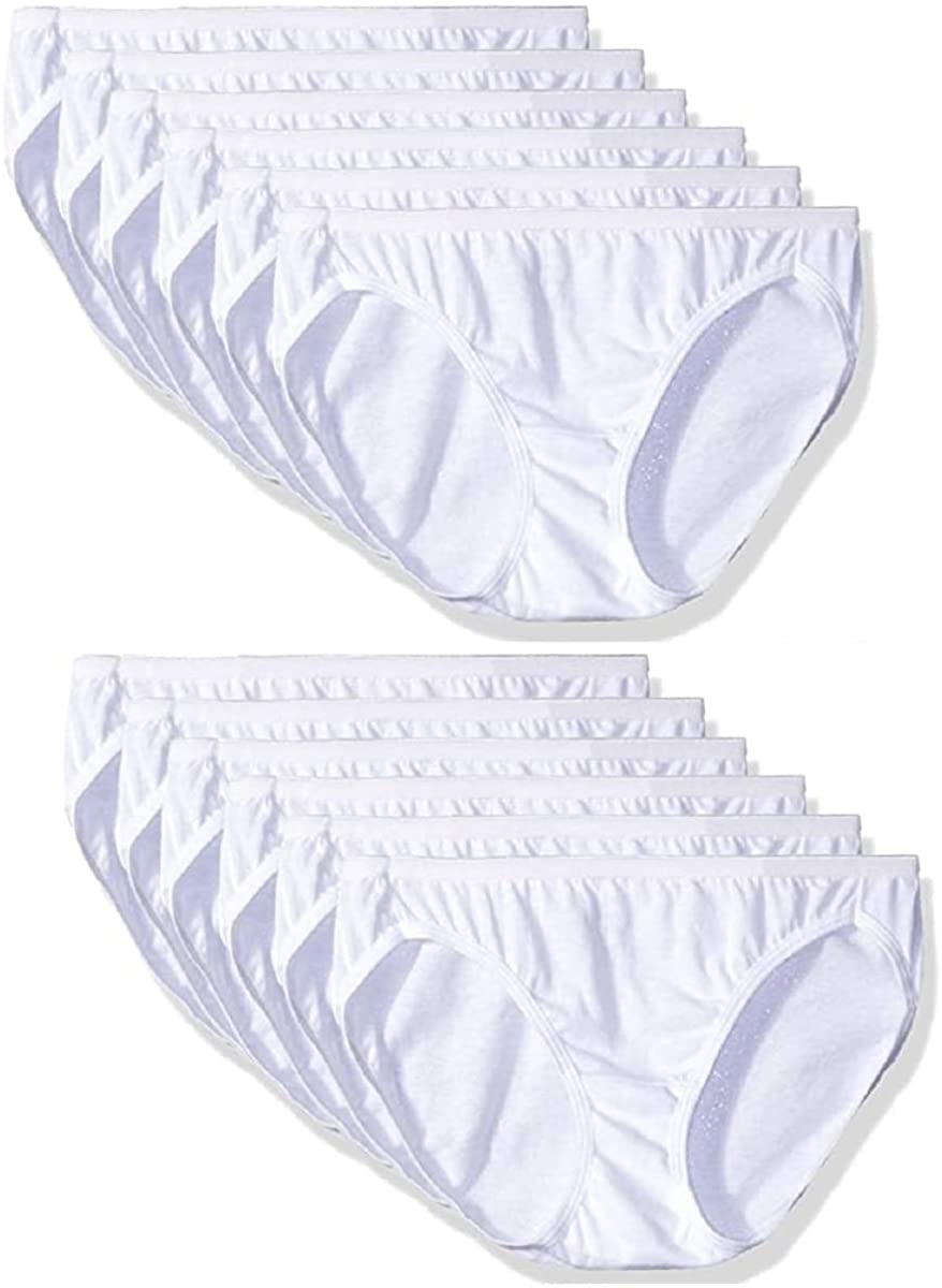 Price:$19.99 (12 Pack) 100% White Cotton Bikini Underwear Women Panties Sexy Womenâ€s Underwear Soft Tagless, Small: Size 5 : Clothing, Shoes & Jewelry