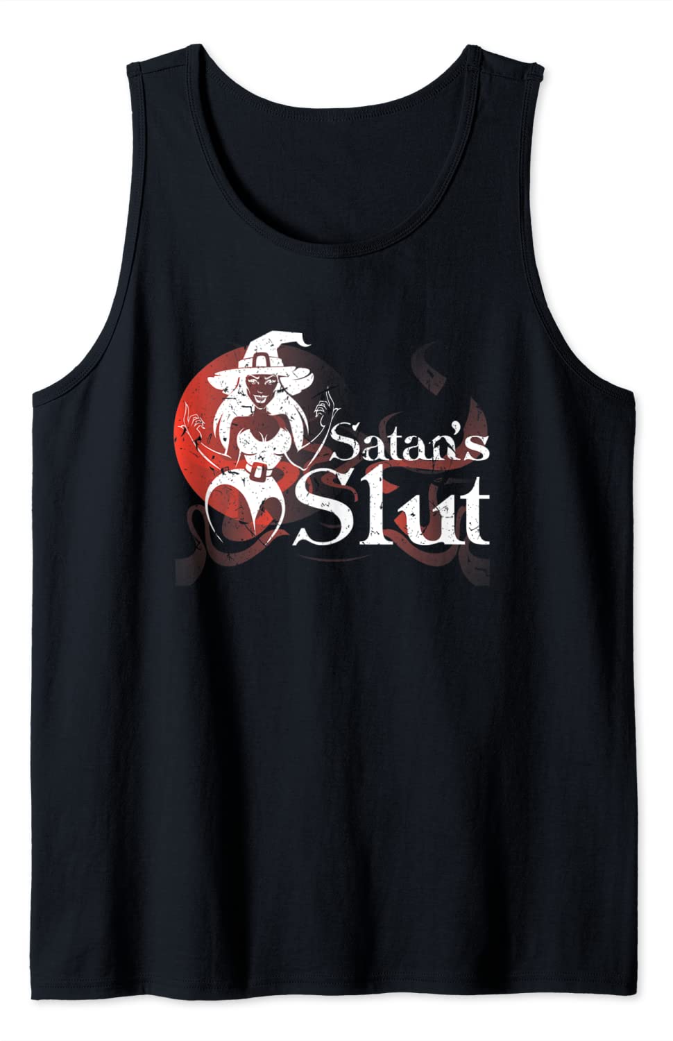 Price:$19.99 Slut Witch Witchcraft Heavy Metal Sexy Hail Satan Tank Top : Clothing, Shoes & Jewelry