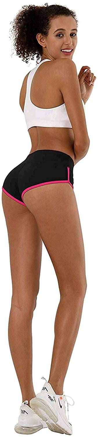 Price:$9.99 XS-XXL Sexy Booty Yoga Shorts Running Shorts Women Workout Fitness Active Wicking UPF30+ Yoga Tummy Control at Amazon Women’s Clothing store