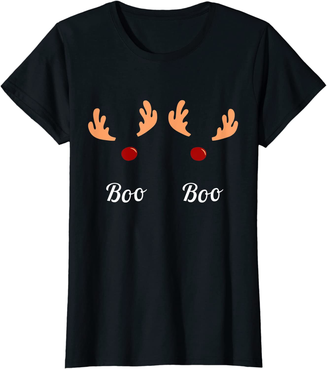 Price:$13.99 Reindeers Boobs Boo boo titmas Xmas T-Shirt : Clothing, Shoes & Jewelry