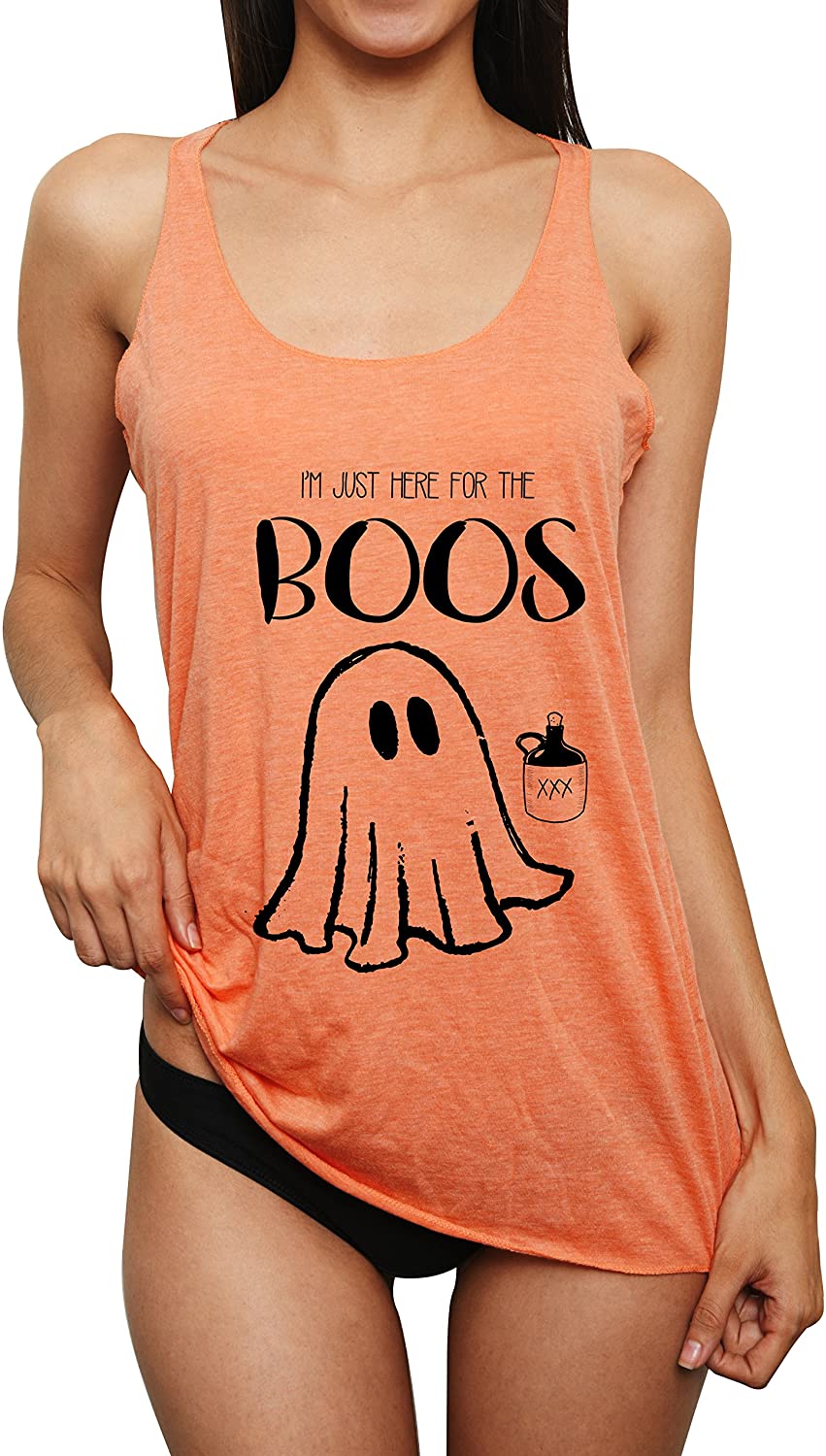 Price:$17.95 Apparel I'm Just Here for The Boo's Funny Halloween Womens Tank Top : Clothing, Shoes & Jewelry