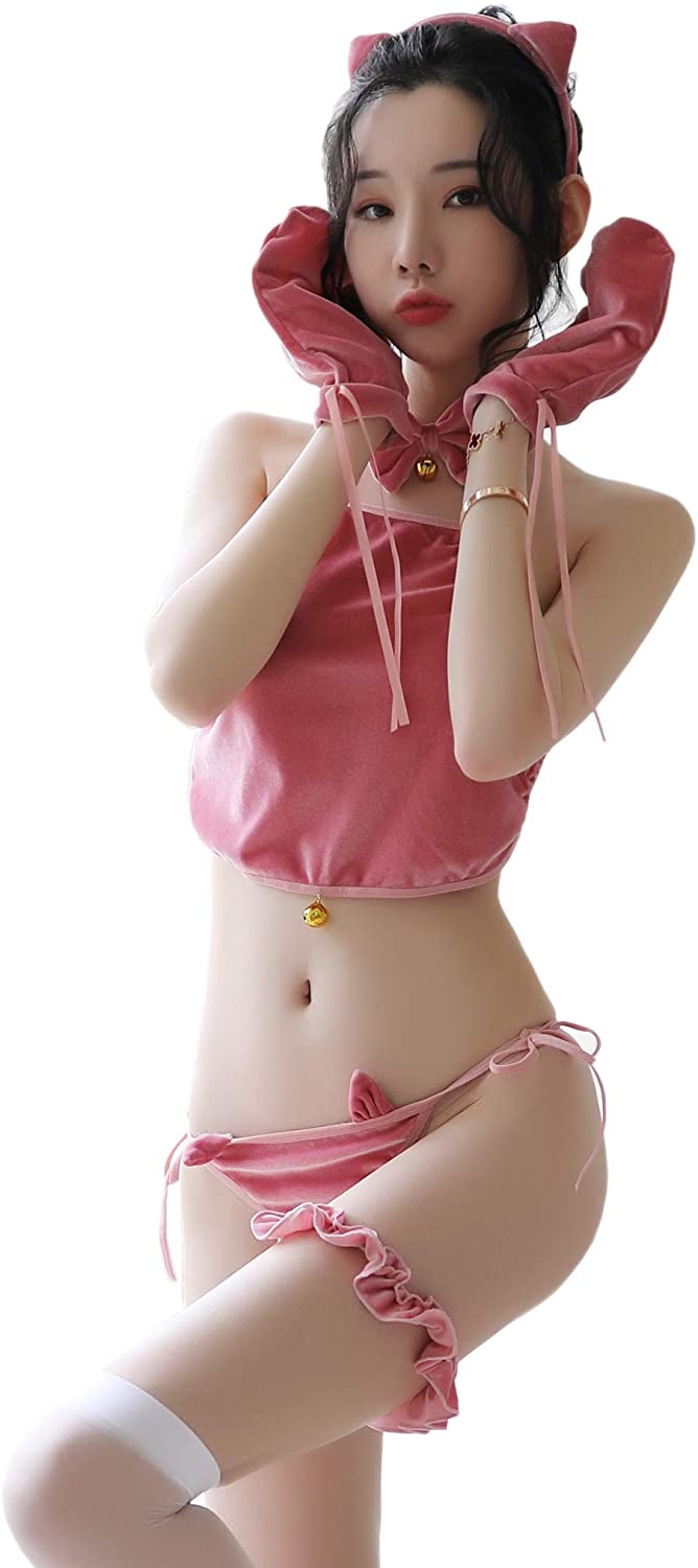 Price:$9.62 Uniform Sexy Bikini Lingerie Sexy Cute Pig Costume Japanese Cosplay Underwear for Sex (Pink): Clothing, Shoes & Jewelry