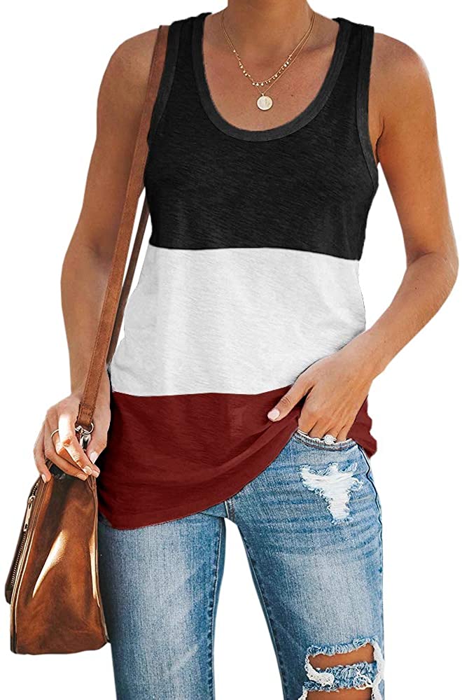 Price:$13.99 Womens Tie Dye Tank Tops Racerback Basic Yoga Tees Summer Workout Gym Shirts at Amazon Women’s Clothing store