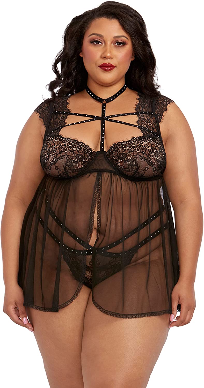 Price:$39.06 womens Ps Studded Collar Babydoll: Clothing, Shoes & Jewelry