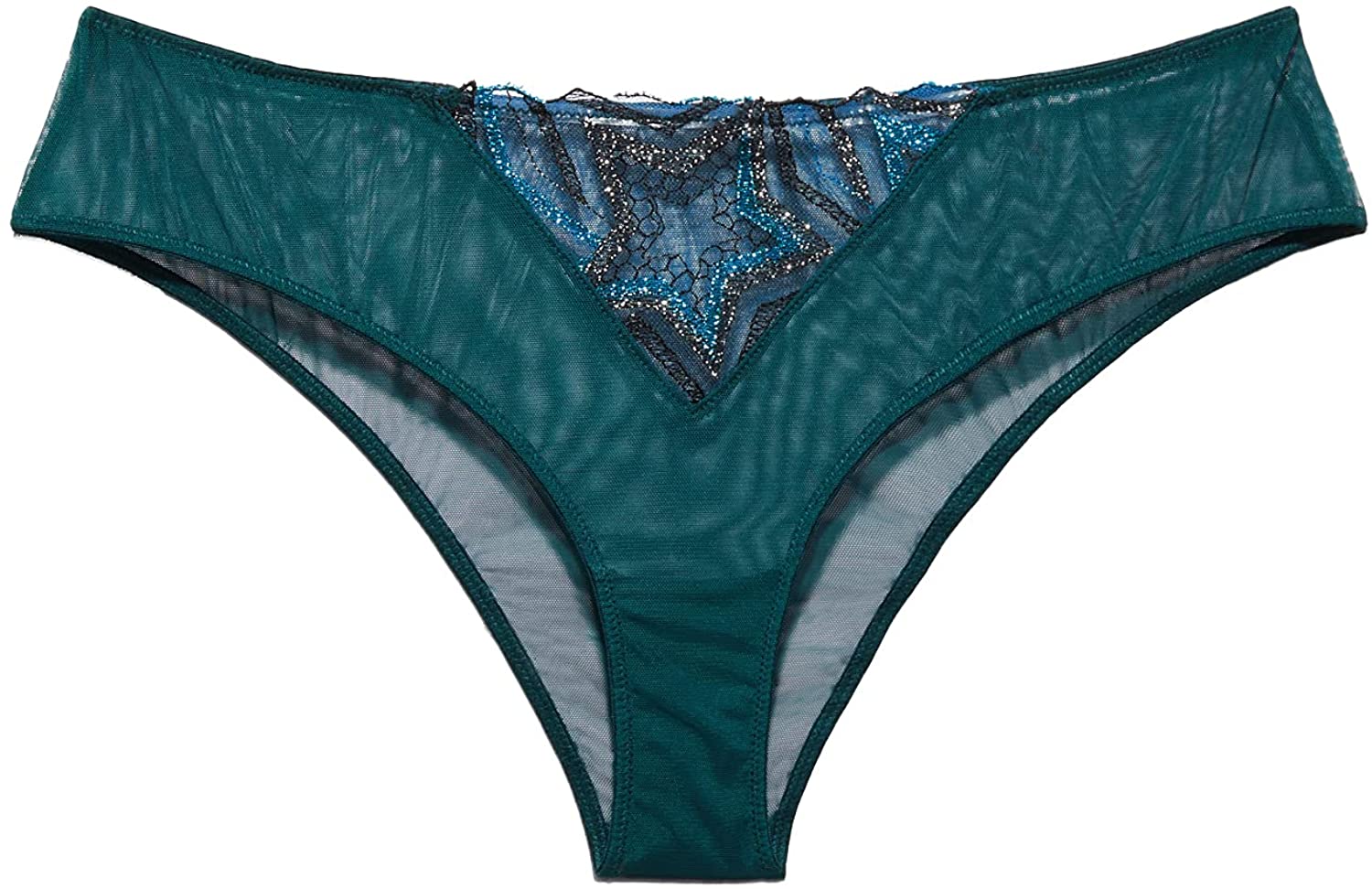 Price:$14.12 X Fenty, Women's, Shining Star Embroidered Cheeky at Amazon Women’s Clothing store