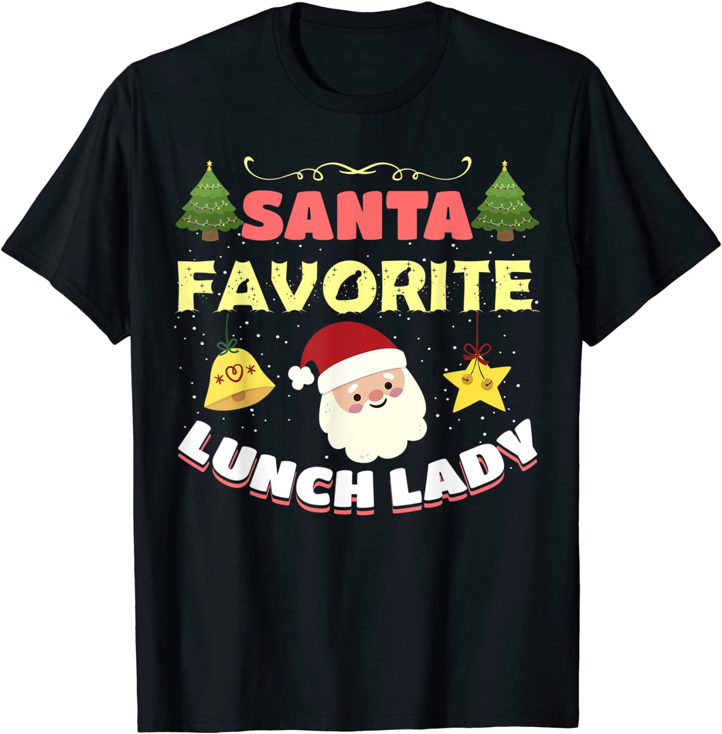 Price:$13.07 Santas Xmas Favorite Lunch Lady Christmas Boys Kid Girl T-Shirt : Clothing, Shoes & Jewelry