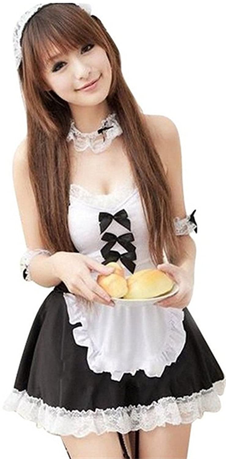 Price:$13.99 Women's Sexy Lingerie Skirt Maid Outfit Sets Cosplay Uniform Pajama: Clothing, Shoes & Jewelry
