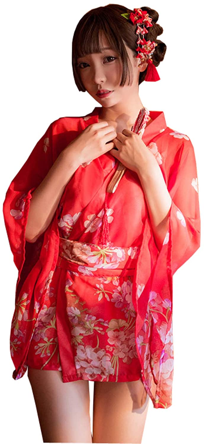 Price:$26.99 Womens Sexy Cheongsam Lingerie Dress Japanese Anime Nightwear Kimono Costumes Nightgown Chemise Red: Clothing, Shoes & Jewelry