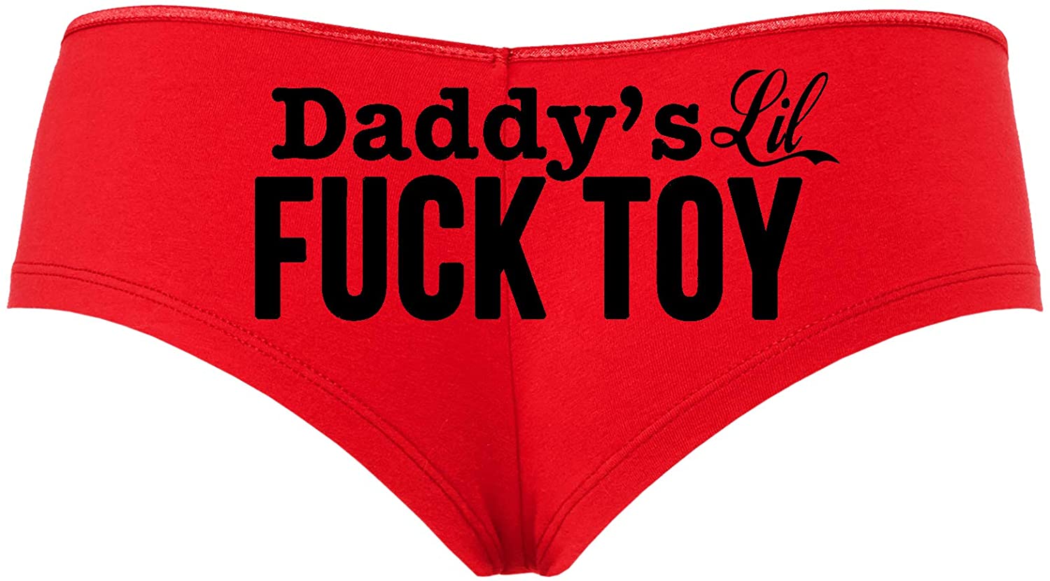 Price:$14.99 Knickers Daddys Little Lil Fuck Toy Fucktoy DDLG BDSM Owned Boyshort at Amazon Women’s Clothing store