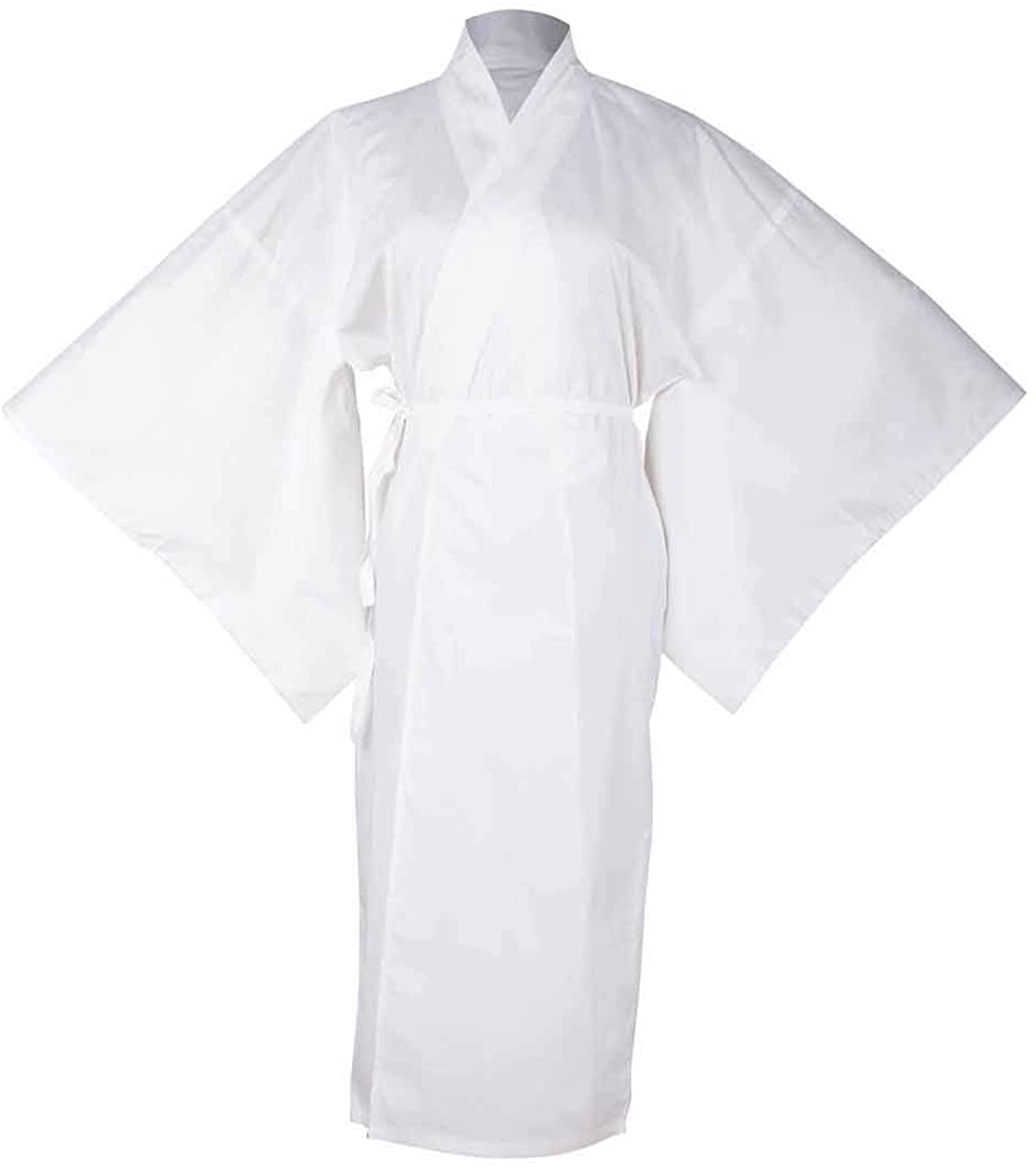Price:$39.99 Traditional Japanese Kimono Robe Yukata Underwear Long hadajuban 3/4-length sleeve Bathrobe Solid Cotton Lining Nightwear (white) at Amazon Women’s Clothing store