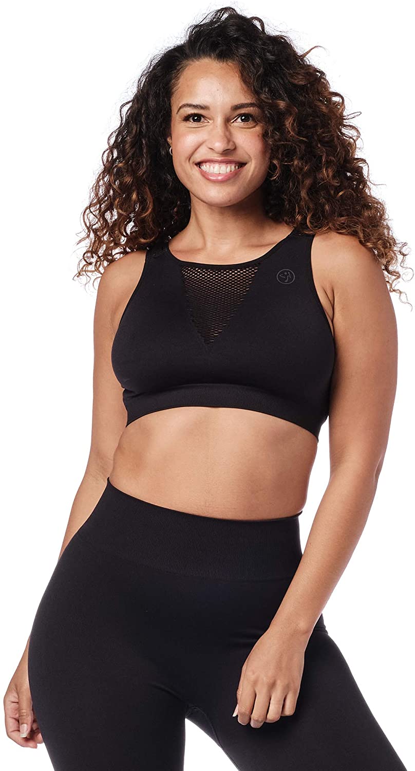 Price:$23.00 High Neck Sports Bra, Bold Black : Clothing, Shoes & Jewelry