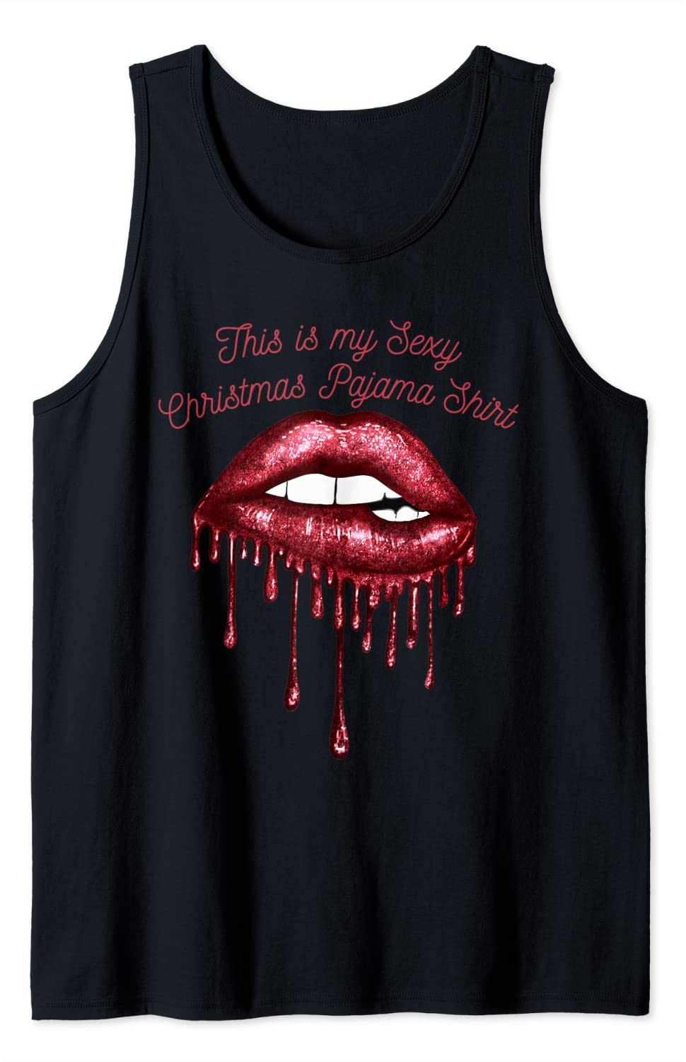 Price:$19.99 is My Sext Christmas Pajama Top Tank Top : Clothing, Shoes & Jewelry