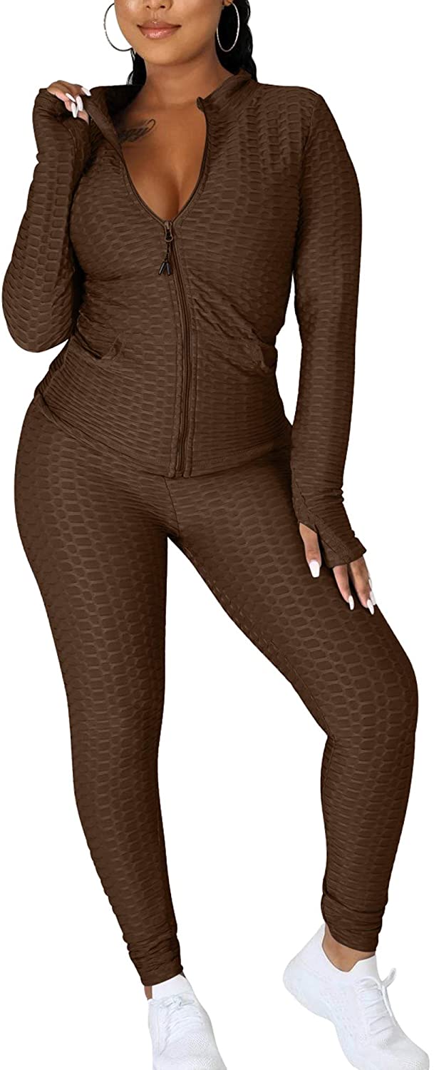 Price:$29.99 Long Sleeve Top GYM Legging Pants Set 2 Piece Tracksuit Workout Outfits at Amazon Women’s Clothing store