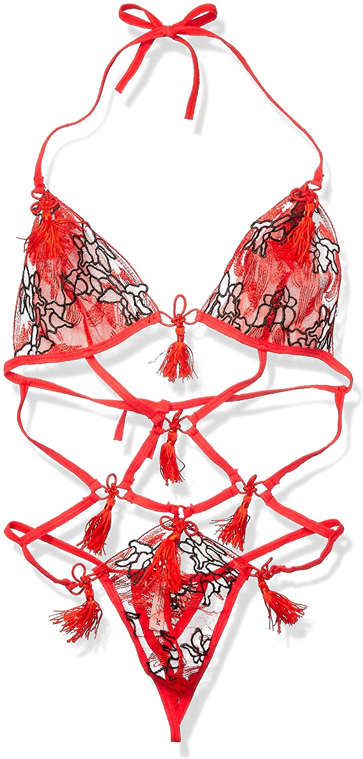 Price:$21.99 Women's String Rope Sexy Lingerie Red Bikini Asian Style Lingerie Underwear: Clothing, Shoes & Jewelry