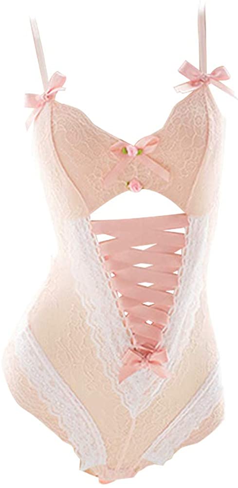 Price:$23.18 Womens Bunny Jumpsuit Lingerie for Cosplay Naughty Maid Costumes Lace Corset (Orange) : Clothing, Shoes & Jewelry