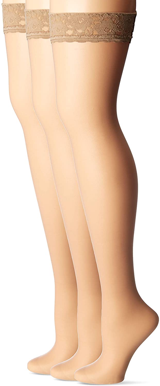 Price:$22.29 womens So Sexy French Lace Sheer Thigh Highs (Pack of 3) at Amazon Women’s Clothing store