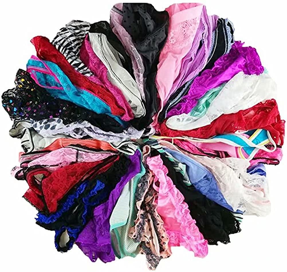 Price:$18.99 Women Variety of Underwear Pack T-Back Thong G-String Panties : Clothing, Shoes & Jewelry