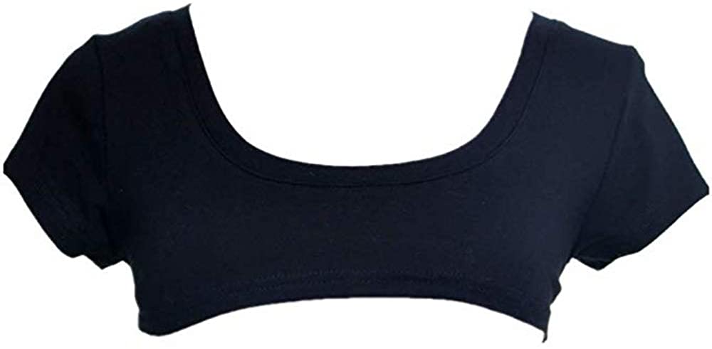 Price:$17.99 Sexy Crop Top Lingerie Short T Shirt Anime Cosplay Costumes Crop Tops Bra Blouse (Black): Clothing, Shoes & Jewelry