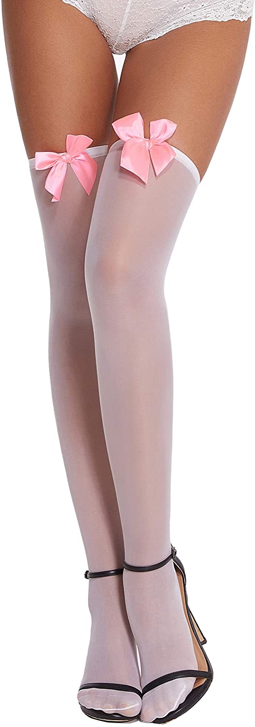Price:$6.99 Sexy Thigh Highs Socks for Women, Bow Over the Knee Socks, Plus Size: Clothing, Shoes & Jewelry