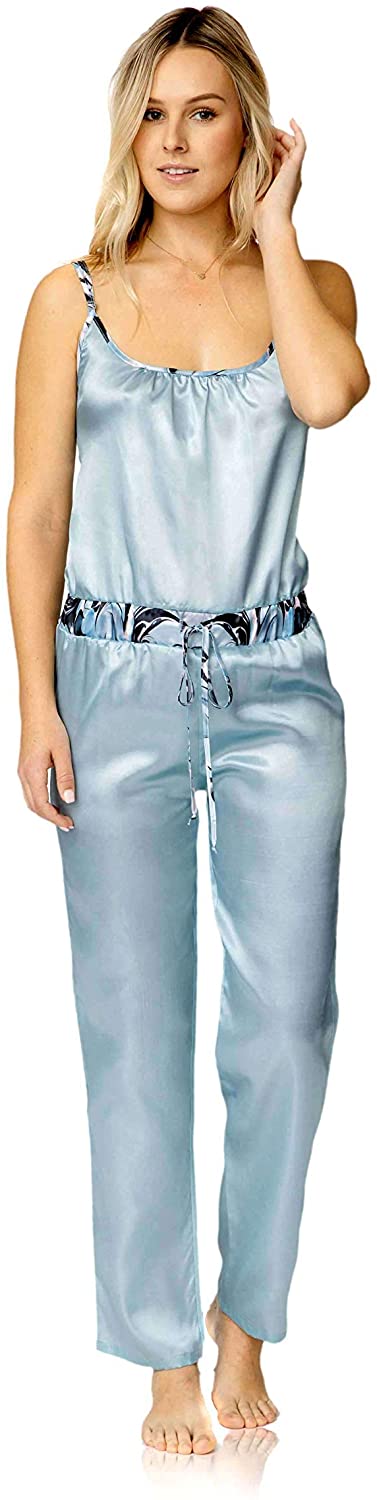 Price:$61.99 Minx Women's Harper Jumpsuit Sleep Set XS/S Blue Marble at Amazon Women’s Clothing store