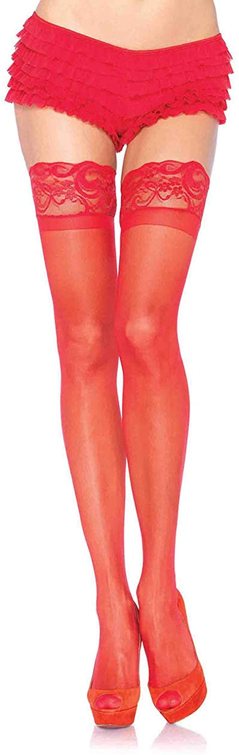 Price:$9.95 Avenue Womens Stay-Up Lace Top Thigh Highs : Clothing, Shoes & Jewelry