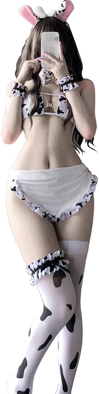 Price:$22.98 Costume Anime Sexy Mini Cow Bikini Lingerie Set Lovely Kawaii cosplay Costumes for women (7024) : Clothing, Shoes & Jewelry