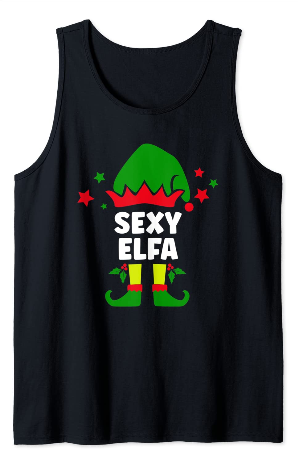 Price:$17.99 Elfa Funny Spanish Matching Christmas Elf Decorations Tank Top : Clothing, Shoes & Jewelry