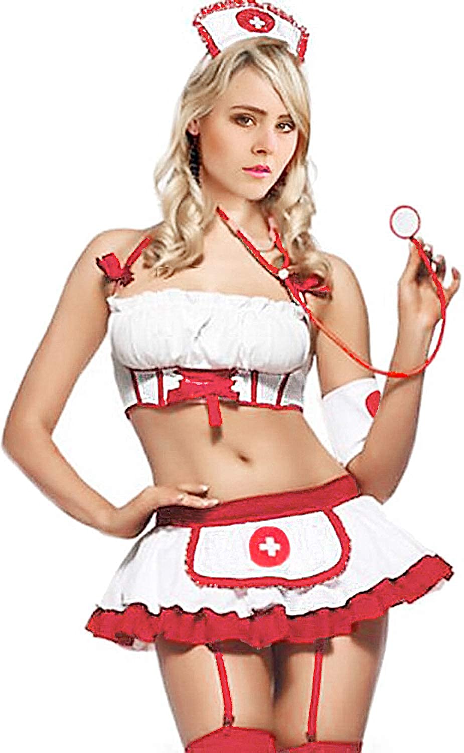 Price:$16.99 Lingerie Nurse Sets Doctors Exotic Costumes White: Clothing, Shoes & Jewelry