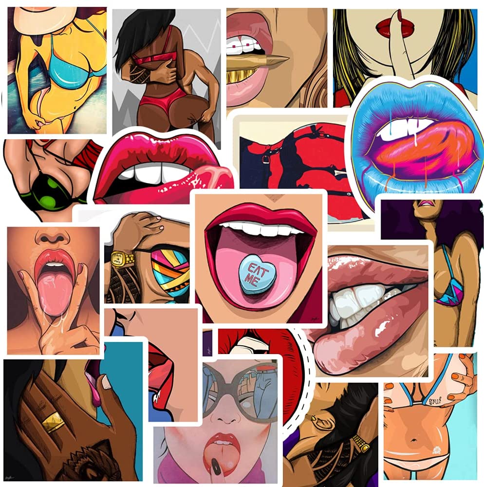 Price:$4.99 PCS Sexy Girl Sticker Pack Fashion Stickers Decal Adults Stickers for Adults Waterproof Vinyl Beautiful Women Stickers for Laptop Water Bottle Scrapbook Guitar Skateboard Luggage : Clothing, Shoes & Jewelry