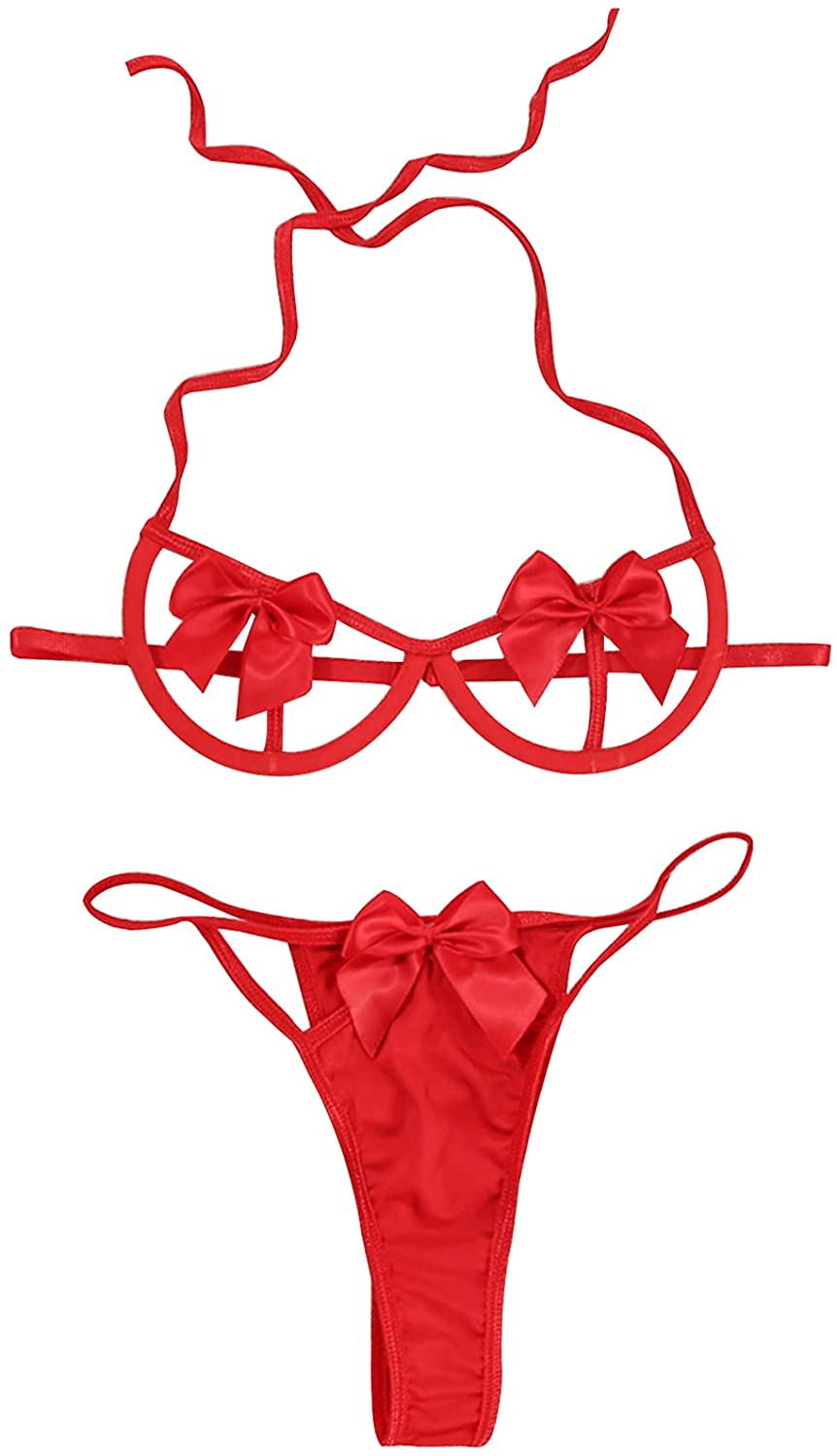 Price:$16.99 Lingerie Set for Women, 2 pcs Underwire Bra and Panty Sets,Ladies Lingerie (Bowknot): Clothing, Shoes & Jewelry