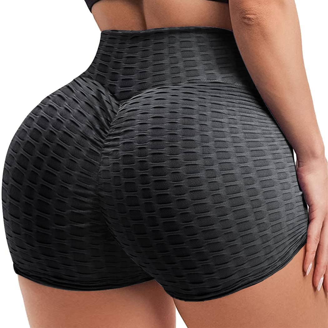 Price:$10.99 Booty Shorts for Women Workout Shorts Brazilian Textured Butt Lift Gym Shorts Sexy Rave Clothes : Sports & Outdoors