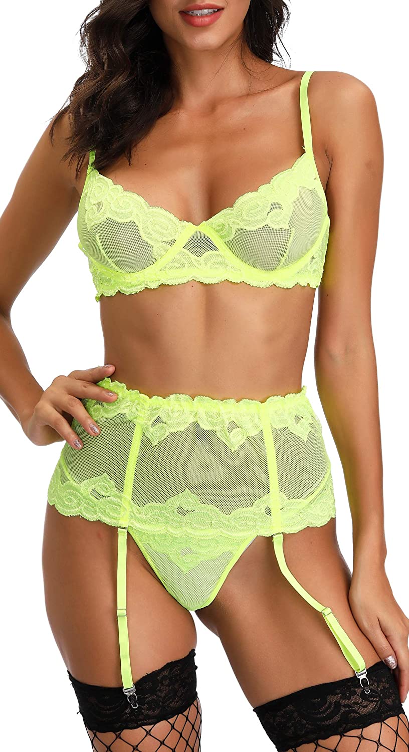 Price:$8.97 victory of cupid Women Lingerie Set with Garter Belts Sexy Bra and Panty Underwire Lingerie Sets: Clothing, Shoes & Jewelry