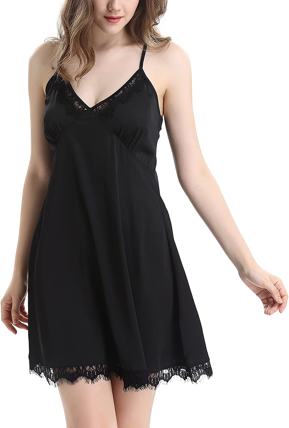 Price:$11.99 Lingerie Bodysuit, Women's One Piece Lace Bodysuit Babydoll Teddy Lingerie Sleepwear, Black at Amazon Women’s Clothing store