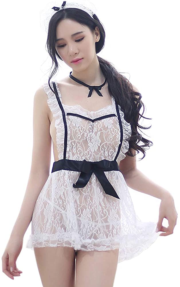 Price:$14.99 maid costume Bras for women cosplay Outfits Panties sets for women Lovely (Arr1248-1) : Clothing, Shoes & Jewelry