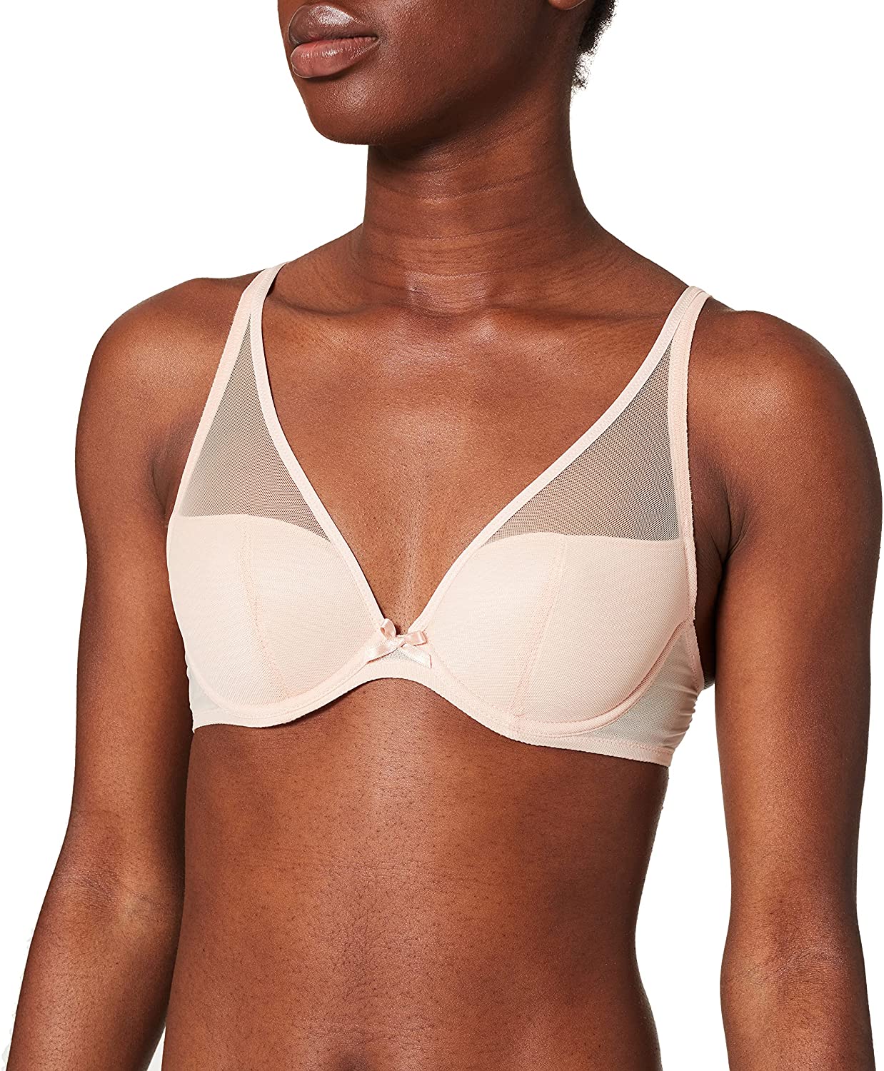 Price:$62.86 Women's Nudessence Triangle Plunge Bra at Amazon Women’s Clothing store