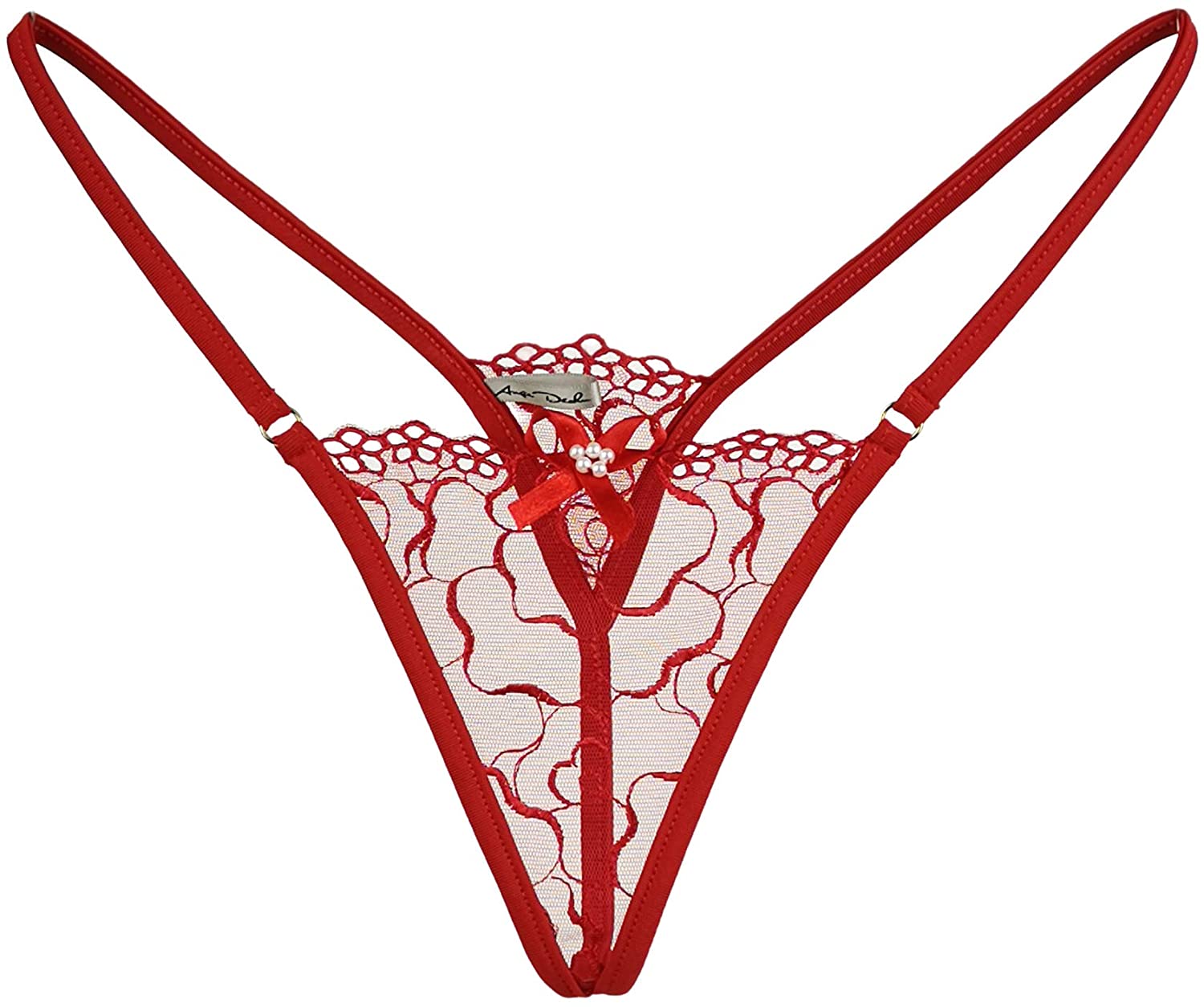 Price:$33.00 DÉCHU Womens Sheer Lingerie lace Panties G-String Thong Sexy See Through Panty Gift for her : Clothing, Shoes & Jewelry