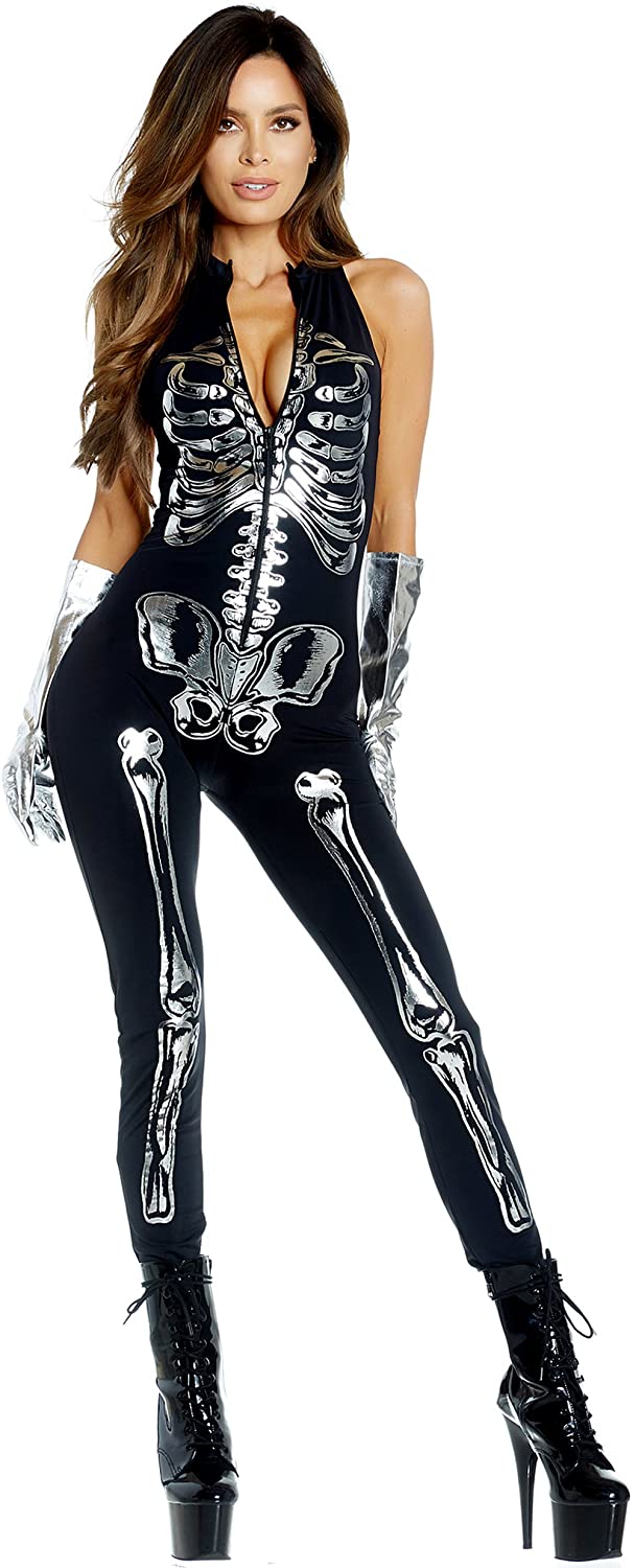 Price:$47.23 womens Flashy on the Inside Sexy Skeleton Costume: Clothing, Shoes & Jewelry
