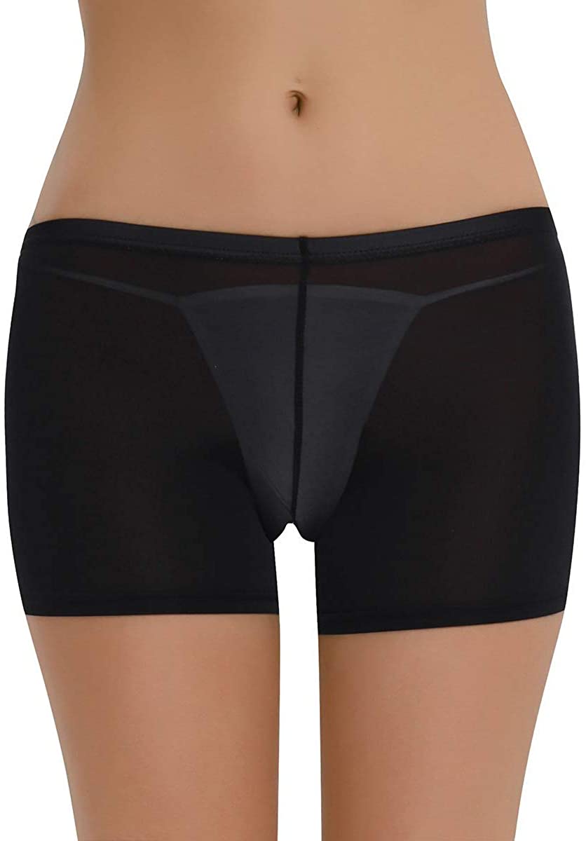 Price:$6.99 Women's Sexy See Through Boyshorts Underwear at Amazon Women’s Clothing store