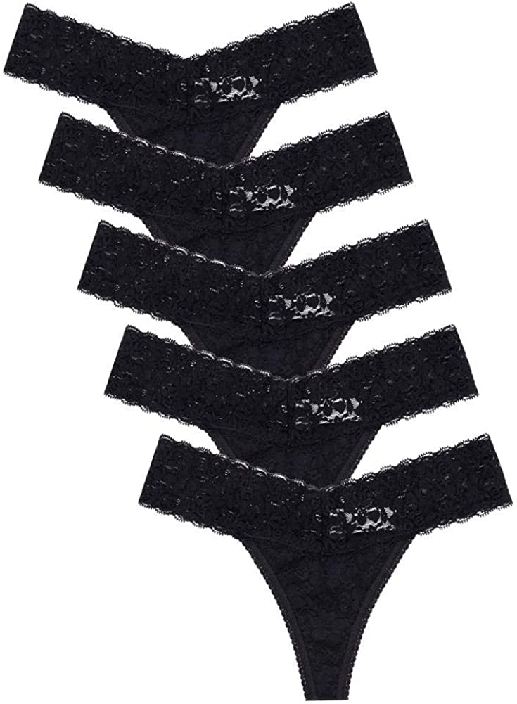 Price:$9.69 Sexy Lace Thongs Cheeky See Through Panties Pack of 5 Size 2XL : Clothing, Shoes & Jewelry