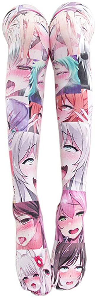 Price:$16.98 Micro Bikini Japanese Anime Bra and Panty Set Cosplay Thong Bikini Lolita Cartoon Pictures (Multicolor Stockings): Clothing, Shoes & Jewelry