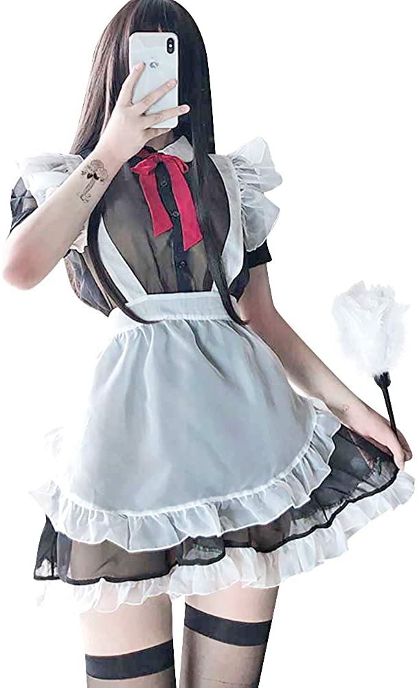 Price:$18.88 Maid Costume Japanese Lolita Dress Boy Sissy Crossdressing Uniform Adult Lace Ruffle Cosplay Dress Outfit Plus Size : Clothing, Shoes & Jewelry