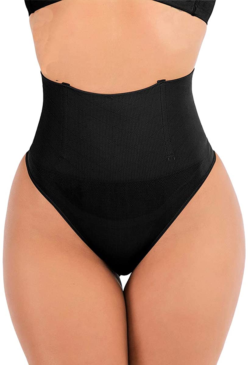 Price:$10.99 Women Waist Cincher Girdle Tummy Slimmer Sexy Thong Panty Shapewear at Amazon Women’s Clothing store