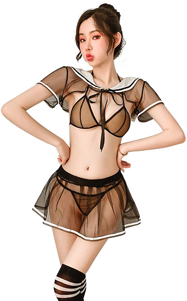 Price:$21.99 Ladies underwear cute female school uniform sexy short skirt cat and rabbit female cosplay suit (7923Black) : Clothing, Shoes & Jewelry
