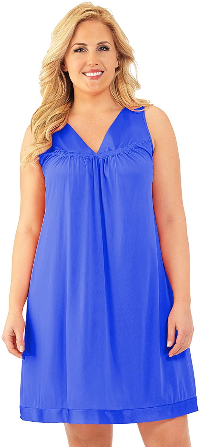Price:$19.85 Form Women's Sleeveless Short Nightgown, Plus-Size #30807 : Clothing, Shoes & Jewelry