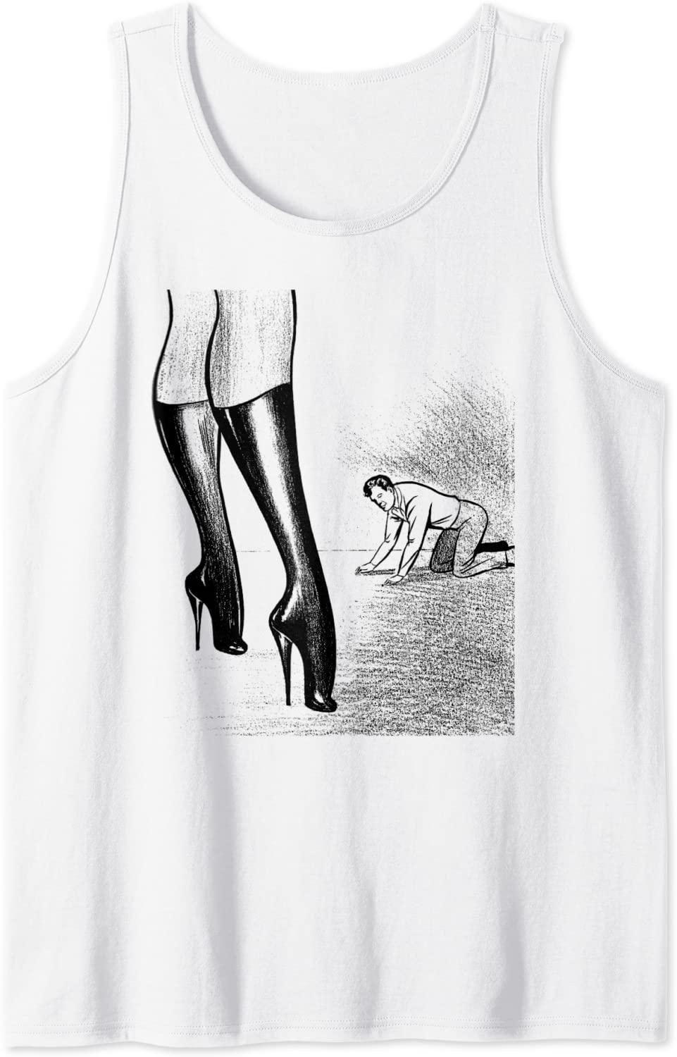 Price:$21.95 In Submission BDSM Tshirt Art-Sexy Dominatrix Boots Tank Top : Clothing, Shoes & Jewelry