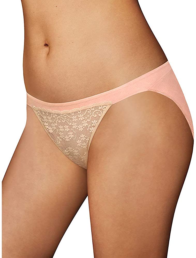 Price:$9.70 Women's One Fab Fit String Bikini Panties with Lace & Mesh at Amazon Women’s Clothing store