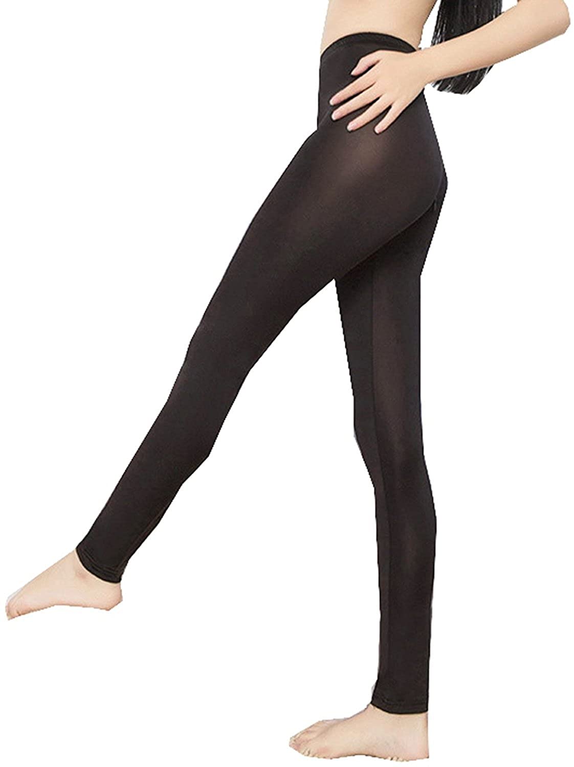Price:$16.99 Sexy Women Lady See-Through Nylon Open Zip Crotch Leggings Pants (Black, One Size) at Amazon Women’s Clothing store