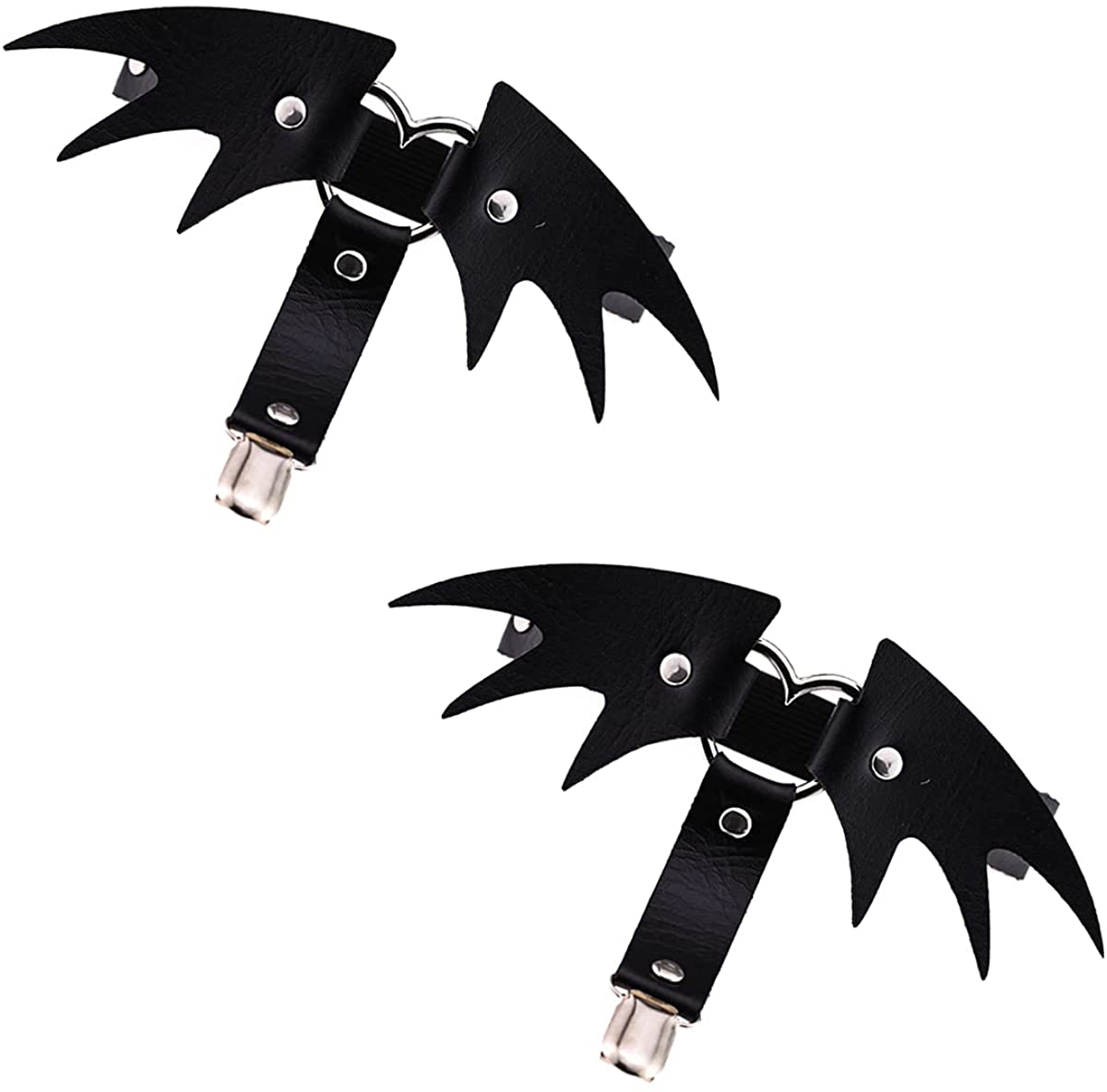 Price:$9.99 Fashion Punk Cool Garters Belt Heart-Shape Adjustable Heart Leg Garter with Buckle Anti-Slip Clips Elastic Sexy Punk Harness (Belt-Black) : Clothing, Shoes & Jewelry