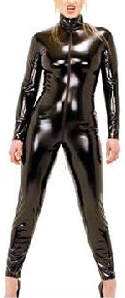 Price:$23.99 Pretty Catwomen Jumpsuit Wetlook Bodysuit Open Bust Crotchless Faux Leather Catsuit: Clothing, Shoes & Jewelry